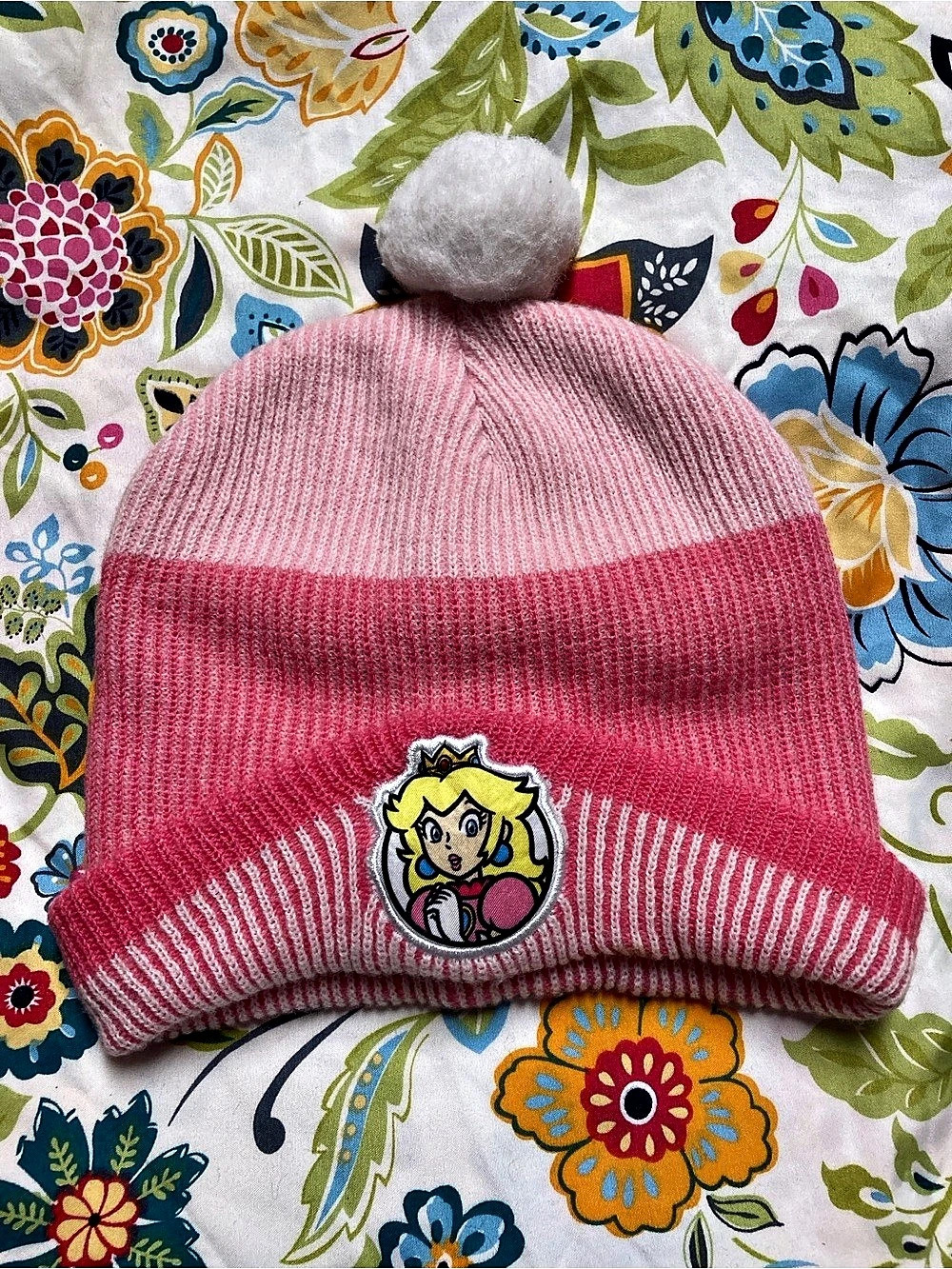 Princess Peach Mario Nintendo Pom Beanie